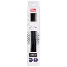 Prym Ergonomics 8"""" dobbeltpunkts strikkepinde Carbon 4,0 mm 5 t?ller