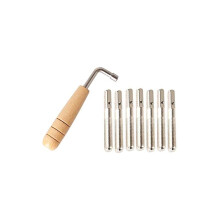 Liyafy 7 stk. stemmestifter med L-formet stemmen?gle til lyreharpestrenge og andre primitive strengeinstrumenter