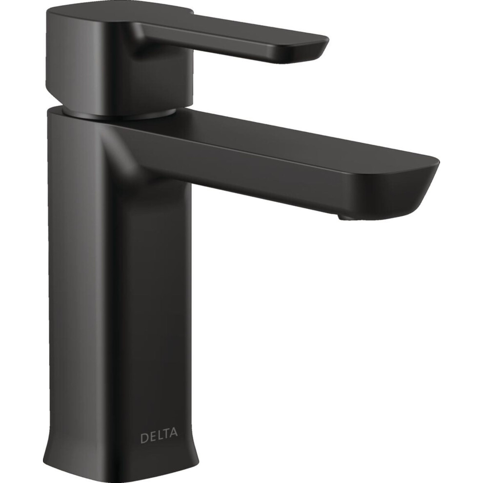 Photos - Tap Delta 581LF-BLGPM-PP Modern Bathroom Faucet 1.0 GPM Water Flow Matte Black Black 581LF-BLGPM-PP