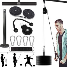 Viktsystem med kabelpulley för professionell hemmagym och träning