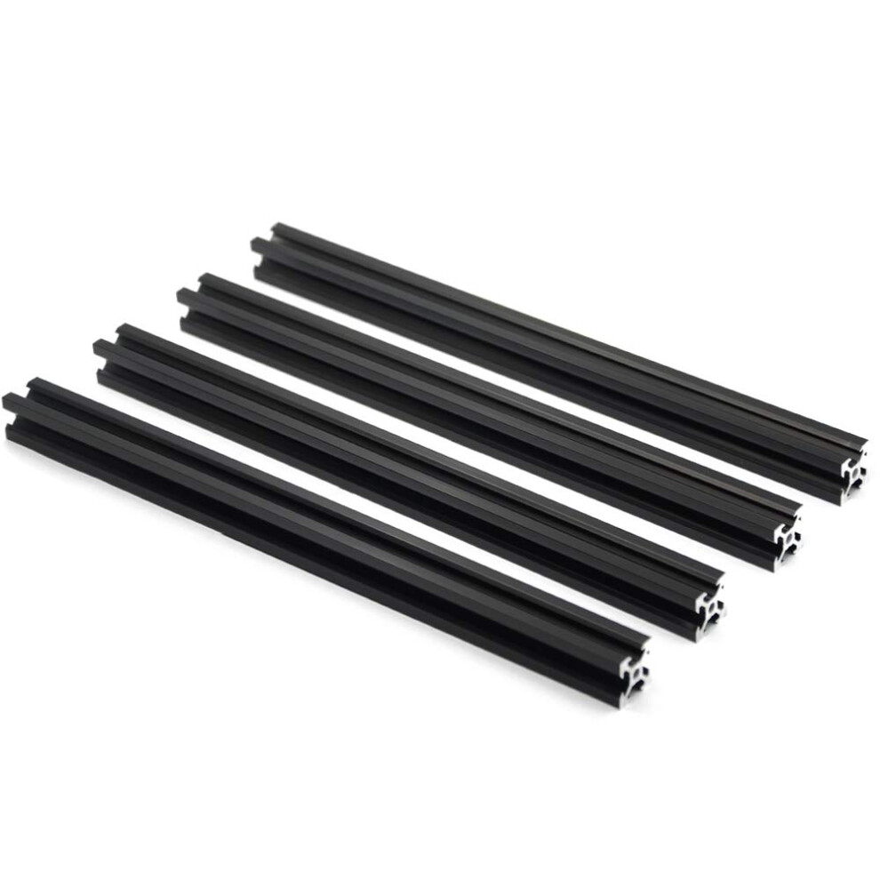 Iverntech 4pcs 700mm 2020 V Type Black European Standard Anodized Linear Rail Aluminum Profile Extrusion for DIY 3D Printer and CNC Machine-image-OPC-PFKYTG6-NEW