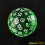 Bescon Translucent Green Polyhedral Terning 100 sider D100 terninger 100 sidet terning Transparent D100 spilterninger 3