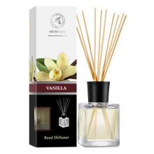 Reed diffzor termszetes illolajjal vanlia 6,8 Fl Oz (200 ml) - Illatos nddiffzor - Ajndk szett bambuszrudakkal - A legjobb az aromaterpihoz