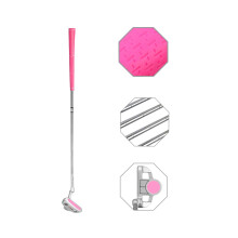 Putter de Golfe Júnior em Aço Inoxidável para Crianças 6-8 Anos (Cabeça Rosa+Empunhadura Rosa, 27 polegadas)