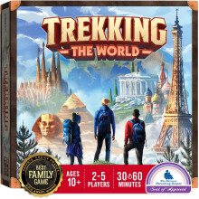 Underdog Games Trekking The World - The Award-Winning Board Game for Family Night Explore The Wonders of The World Perfect for Kids & Adults Ages 1