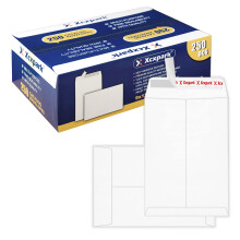 Xxcxpark 250 Stck Sicherheitskatalog-Umschlge, 15,2 x 22,9 cm, bedruckbar, selbstklebend, reifest, weie Kraftumschlge fr Einladungskarten, Bild