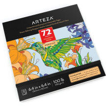 Arteza kifestoknyv felnotteknek 64 x 64 hvelyk llati formatervezs 72 lap 100 lb papr levlaszthat oldalak fekete krvonalak a muvszeti kel