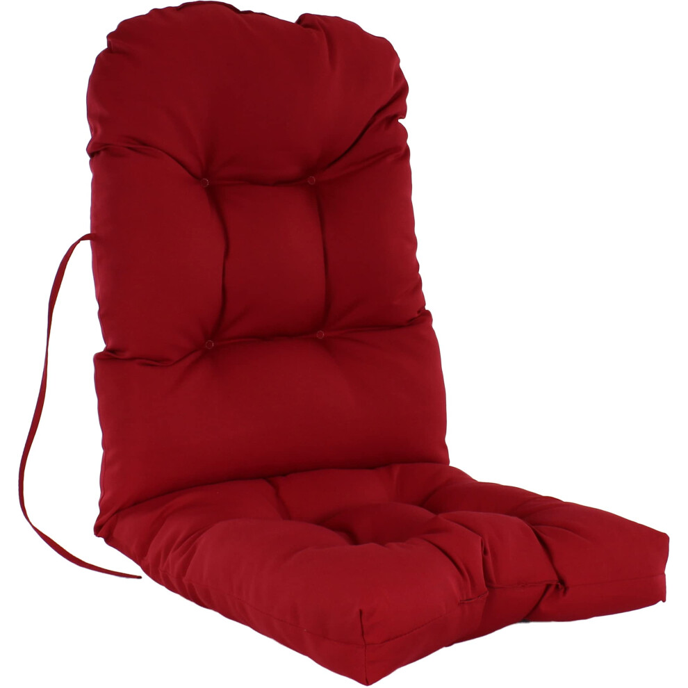 Coussin de si   ge de patio Adirondack int   rieur/ext   rieur College Covers, lot de 1, rouge