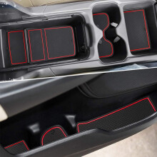 Auovo 20 stuks anti-stofmatten voor 2022 2020 2021 Honda CR-V/CRV accessoires Premium aangepaste antislip auto bekerhouder inzetstukken middenconsole