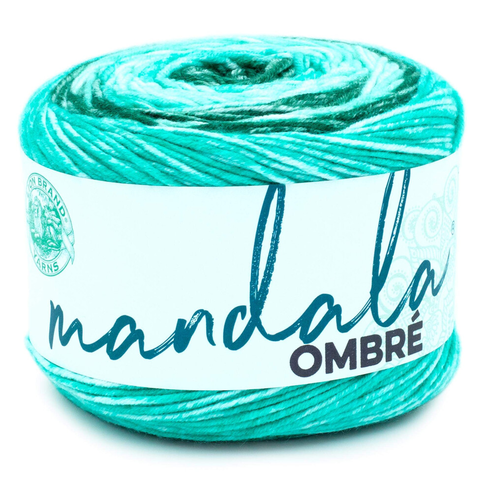 Lion Brand Yarn Mandala Ombr? Fil Aux Couleurs Vives, Fil Doux Pour Crochet Et Tricot, Lot De 1-image