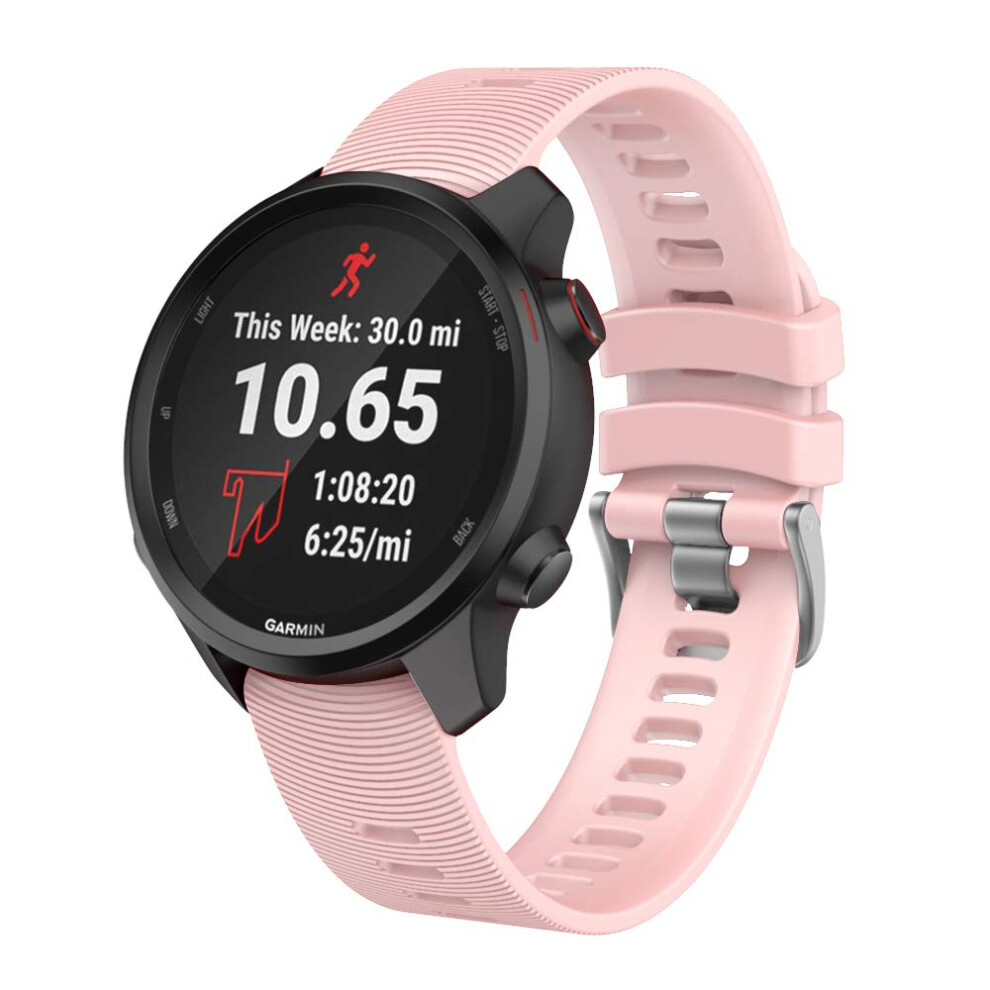 ISABAKE Watch Band for garmin Forerunner 245 245 Music Forerunner 645 645 Music compatible with garmin Vivoactive 3 Venu SqVivomove HR 20mm Soft Silic