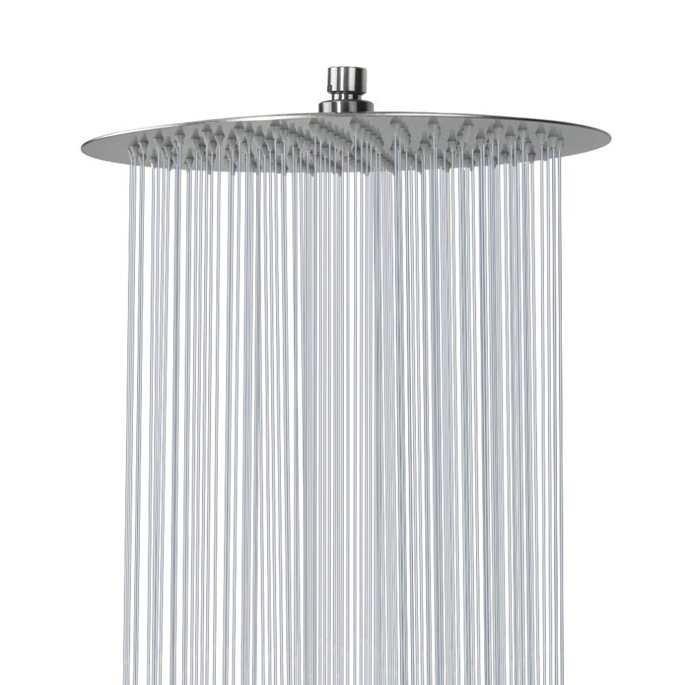 Nearmoon Rain Shower Head Large Stainless Steel High Flow Bath Shower Ultra Thin Design Rainfall Booster Showerhead Waterfall Body Covering Ceiling 711469045876