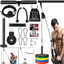 Gewicht Kabel Katrolsysteem Fitness Professionele Thuisfitnessapparatuur Verbeterde Fitness LAT voor Triceps Pull Down Biceps Curl Rug Onderarm Schoud