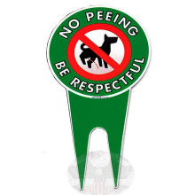 Decoracin artstica para csped, letrero para perros con texto ""No orinar, ser respetuoso"", evita que los perros hagan caca y orinen en el cspe