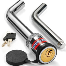 Anhngerkupplungsschloss  Kupplungsbolzenschloss 1/2 Zoll und 5/8 Zoll, robuster Messingkern-Verriegelungsmechanismus, 3 Zoll und 3 1/2 Zoll, extra