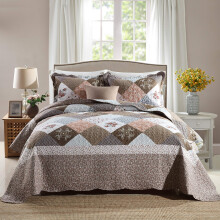 Travan 3-Piece King Quilt Sets with Shams Oversized Bedding Bedspread Reversible Soft Coverlet Set King Size