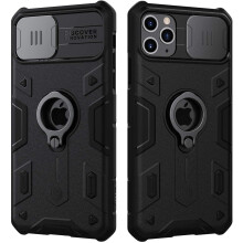 Nillkin Armor iPhone 11 Pro Case Built-in Kickstand and Camera Lens Protector Shockproof Hard Plastic Back & Soft Silicone Bumper Hybrid Cover Phone