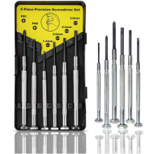6PcS Mini Screwdriver Set Small Screwdriver Set with 6 Different Size Flathead and Phillips Screwdrivers Precision Screwdriver Set for Jewelry Watc