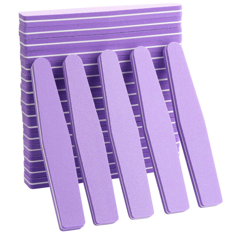 Lovebb 20Pcs Nail Block Buffer Files Sponge Washable Double Sided 100180 Sanding Buffing Filepurple