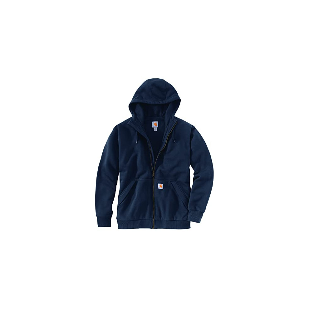 carhartt mens Rain Defender Loose Fit Midweight Thermal-lined Full-zip Sweatshirt  New Navy  Small US