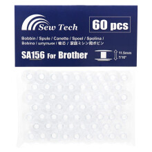 Sew Tech 60 sztuk SA156 szpulki do maszyny do szycia Brother XM2701 CS6000i CS7000i GX37 XR3774 CS5055PRW XR9550PRW HC1850 CS8800PRW PE800 SE600 NQ16