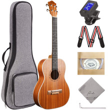 Ranch Baritone Ukulele 30 tommer ukelele instruments?t til begyndere Starter Pack Bundle Gig Bag & Tuner & Strap & Justerable Tool Set