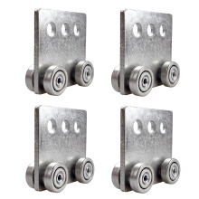 Hi Flame 4-Rad-Trolley-Baugruppe, vierfach gelagerte Trolley-Baugruppe f?r gr??ere Strebenkan?le oder alle 1-5/8""-Kan?le (4er-Pack)