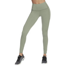 Skechers Dam Go Walk Hög Midja Leggings, Ljusgrön, Storlek Large