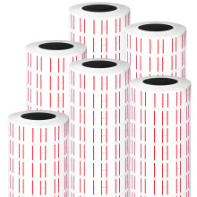 Motbach 15000 st 30 rullar prismaskin etiketter papper vit pricemarker etikett klistermrken passar de flesta prislappsmaskiner (MX-5500 M5500 HG