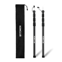 KOMCLUB Telescoping Tarp Poles Adjustable Tent Poles for Tarp Heavy-Duty Design Portable & Lightweight Fiberglass Tent Poles for Shelter Camping Awnin