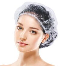 100 Stck Duschhauben Einweg-Duschhauben, dicker und grer, wasserdicht, durchsichtige Haar-Badekappen, Premium-Kunststoff-Haarhaube fr Damen, Kind