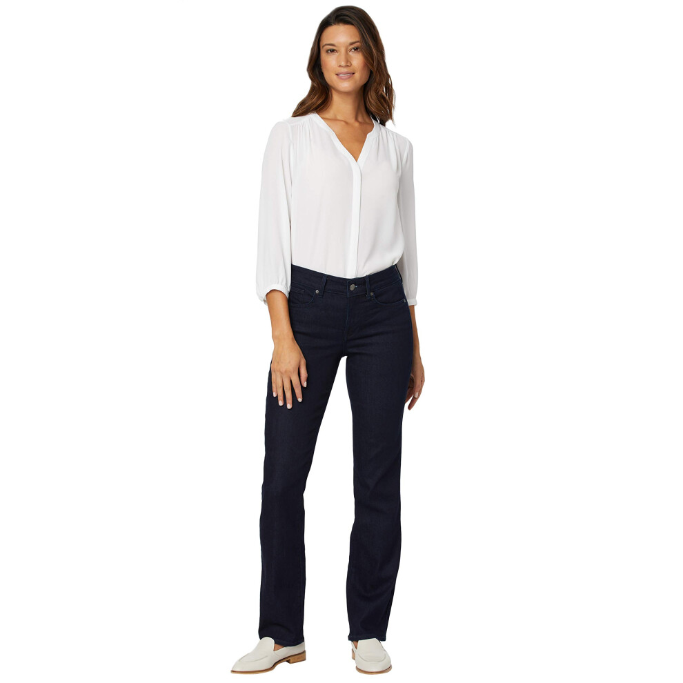 Jean droit Marilyn pour femme de NYDJ, en denim, enzyme fonc   e, taille 12