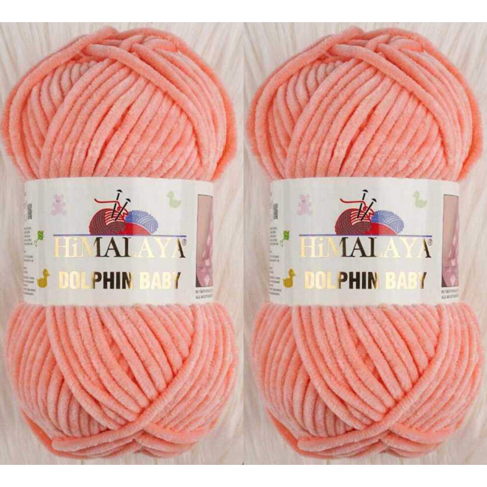 Fil Tricoter Himalaya Dolphin Baby Yarn, 2 Cheveaux, 264 Yards, 2 Fils De 100 G, Super Volumineux Pour Couvertures De B B (80323)-image
