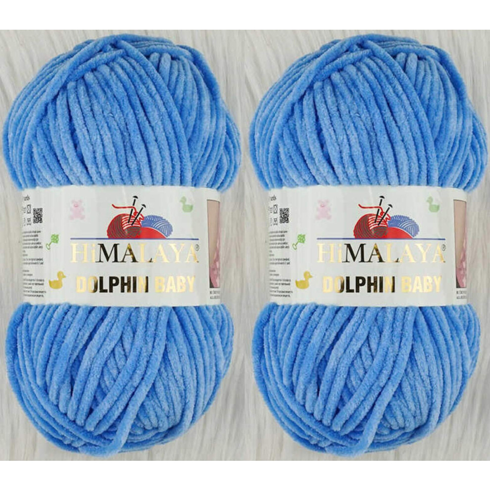 Himalaya Dolphin Baby Filato Per Lavori A Maglia, 2 Matasse, 2 Matasse, 2 X 100 G, Super Ingombrante 80327.-image
