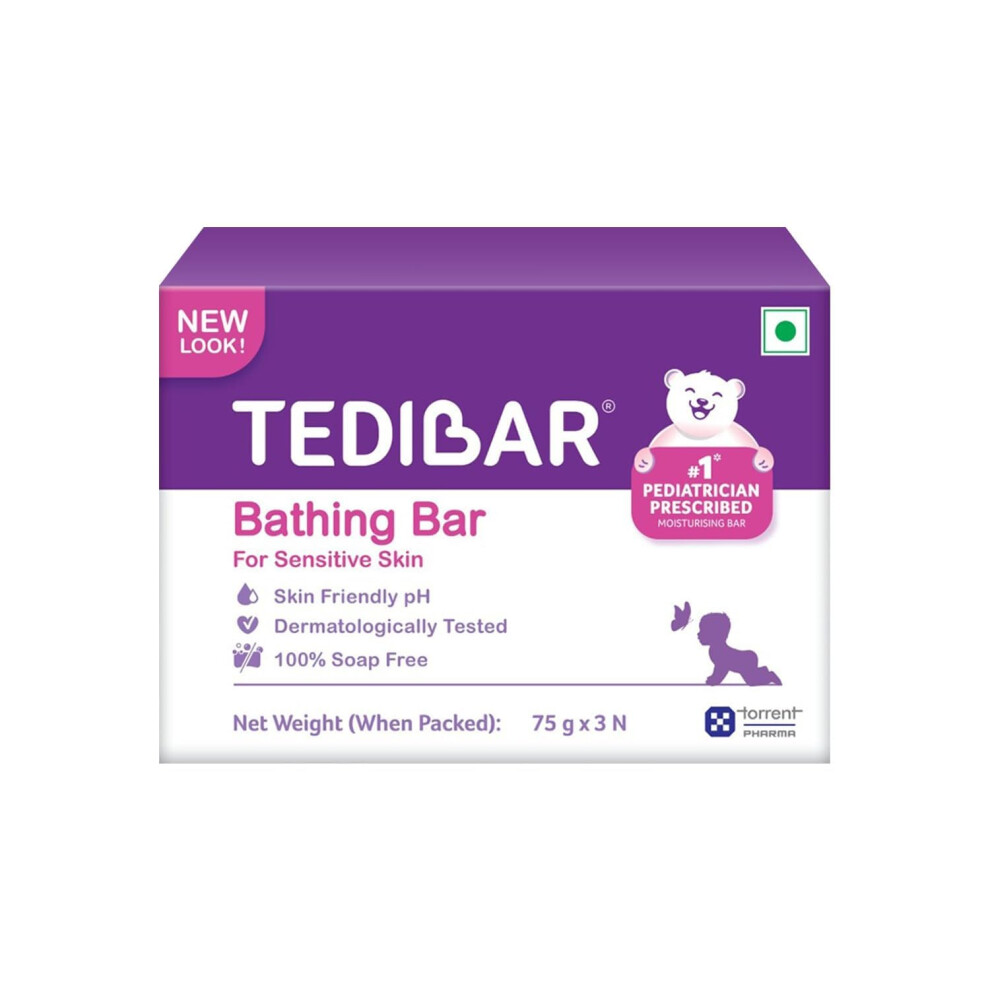 Tedibar Barra Da Bagno Tedibar (75 G X 3'S) Rosa 2,65 Once (Confezione Da 3)-image