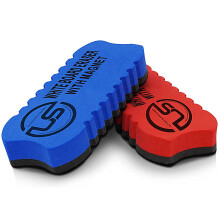 T?r slet viskel?ser Magnetisk tavle Eraser 2 Pack White Board Erasers t?r viskel?der til tavle tavle og glas (farver kan variere)