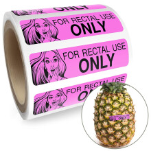 Aufkleber nur fr den rektalen Gebrauch  lustige Gag-Geschenke fr Erwachsene  Streiche fr Erwachsene (200/Rolle 3,8 x 0,975 cm) bringen Sie Ihre