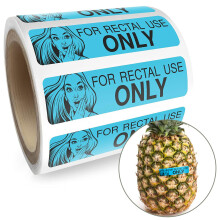 Aufkleber nur fr den rektalen Gebrauch  lustige Gag-Geschenke fr Erwachsene  Streiche fr Erwachsene (200/Rolle 3,8 x 0,975 cm) bringen Sie Ihre