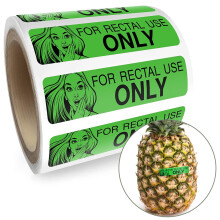 Aufkleber nur fr den rektalen Gebrauch  lustige Gag-Geschenke fr Erwachsene  Streiche fr Erwachsene (200/Rolle 3,8 x 0,975 cm) bringen Sie Ihre