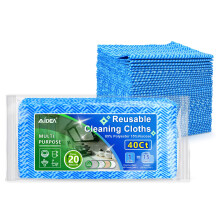 AIDEA Cleaning Wipes  Handy Wipes-40Ct1 Pack  Multi-Purpose Towel Reusable Cleaning Cloths  Domestic Cleaning Wipes  Cleaning Towels  Dish Cloths12''x