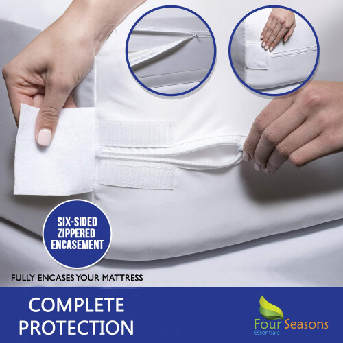Protecteur de matelas a fermeture eclair pleine grande 2