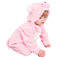 QIAONIUNIU Disfraces de Halloween para beb   s y cerdos, traje para ni   os peque   os, mameluco de cosplay para beb   s de 30 a 36 meses