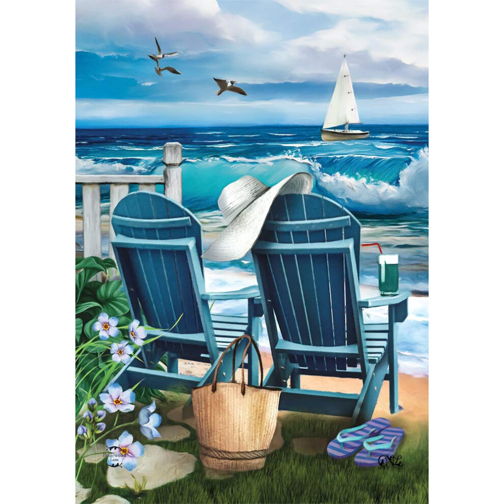 Vlajka Seaside Escape Letn Z Hrada N Morn Cka 12,5 X 18 Briarwood Lane-image