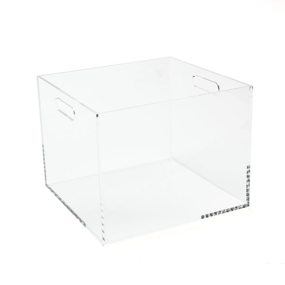 Photos - Other Furniture RUSSELL+HAZEL Acrylic File Box Clear 12.25 in x 12.75 in x 10 in Pack of 1  55712(55712)