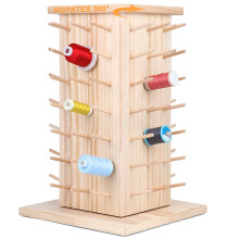 Nuovi bobine brotheread 84 (assemblaggio) 360 Organizzatore a portata di legno completamente rotante/porta filo per cucire i capelli da ricamo e gioi