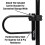 Master Lock 7.25 U Lock with Looped End Cable Black 4