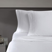 Vera Wang - Queen Size Sängkläder, Mjuk & Slät Sateen Bomullsblandning, Djup Ficka, 800 Trådar