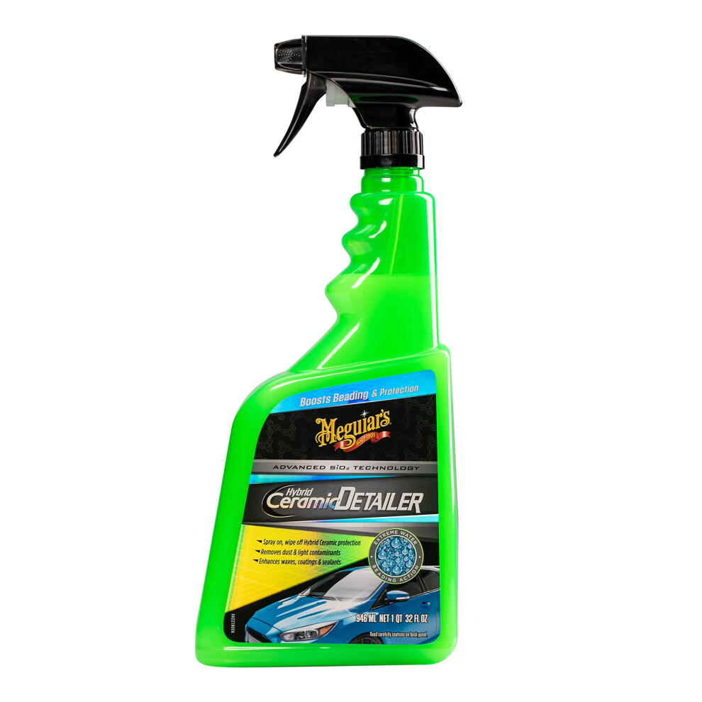 Meguiar's Hybrid Ceramic Detailer Spray Car Detailer With Advanced Sio2 Hybrid Technology - 32 Oz Spray Bottle 070382015510