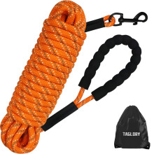 Taglory hossz prz kutyakikpzshez 30 lb fnyvisszavero nylon ktl lom ellenorzo zsinr knyelmes prnzott fogantyval nagy, kzepes kis kuty