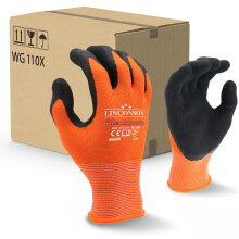 linconson 12 Pack Safety Performance Series Construction Mechanics Arbejdshandsker (XXL (pakke med 12) Orange)